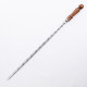 Stainless skewer 670*12*3 mm with wooden handle в Ханты-Мансийске