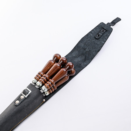 A set of skewers 670*12*3 mm in a black leather case в Ханты-Мансийске