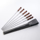 A set of skewers 670*12*3 mm in a black leather case в Ханты-Мансийске