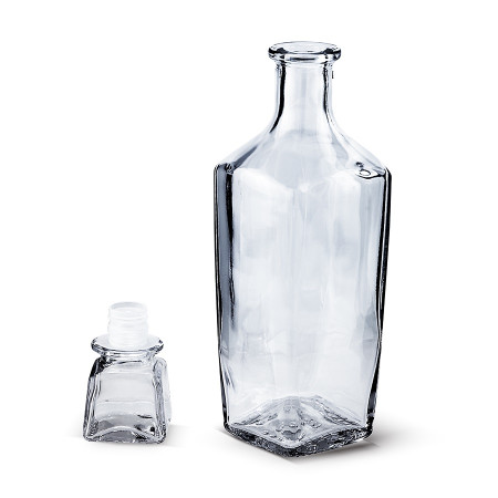 Бутылка (штоф) "Элегант" стеклянная 0,5 литра с пробкой  в Ханты-Мансийске